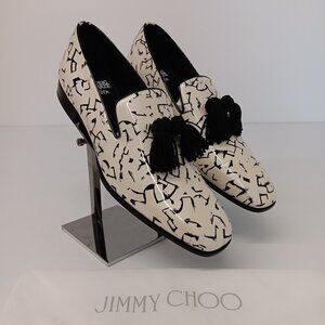 Jimmy Choo Patent Leather Foxley Eric Haze Poggy Loafers - EU45/US12